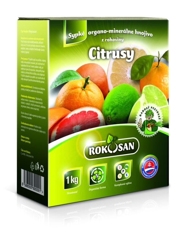 Rokosan Citrusy – sypké organicko-minerálne hnojivo z rohoviny /1 KG