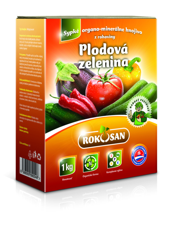 Rokosan Plodová zelenina – sypké organicko-minerálne hnojivo z rohoviny / 1 KG