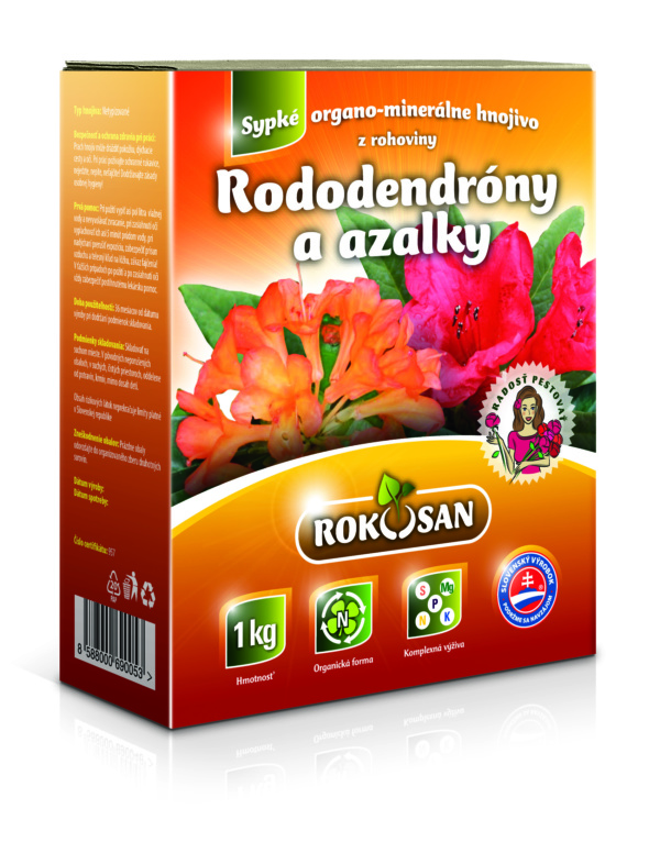 Rokosan Rododendróny a azalky – sypké organicko-minerálne hnojivo z rohoviny / 1 KG